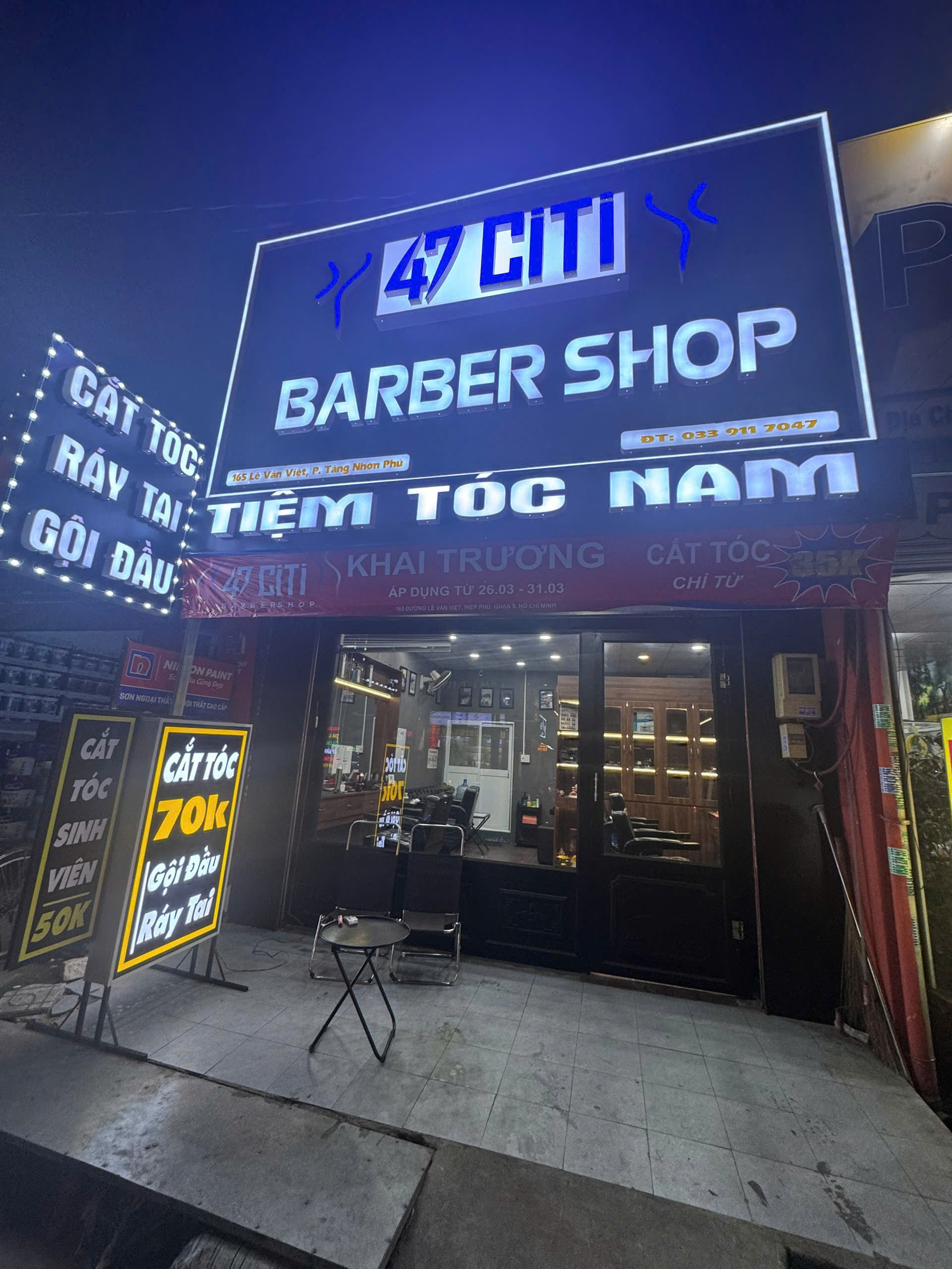 SANG NHƯỢNG TIỆM BARBER SHOP ĐẦY ĐỦ TIỆN NGHI – MẶT TIỀN LÊ VĂN VIỆT, QUẬN 9, TP HCM-1