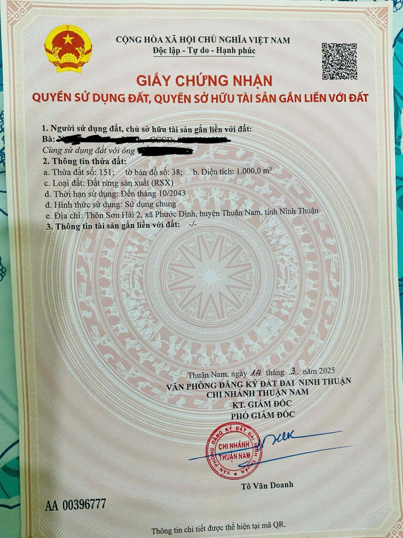 ĐẤT ĐẸP – GIÁ ĐẦU TƯ – BÁN ĐẤT TẠI THÔN SƠN HẢI 2, Phước Dinh, Thuận Nam, Ninh Thuận