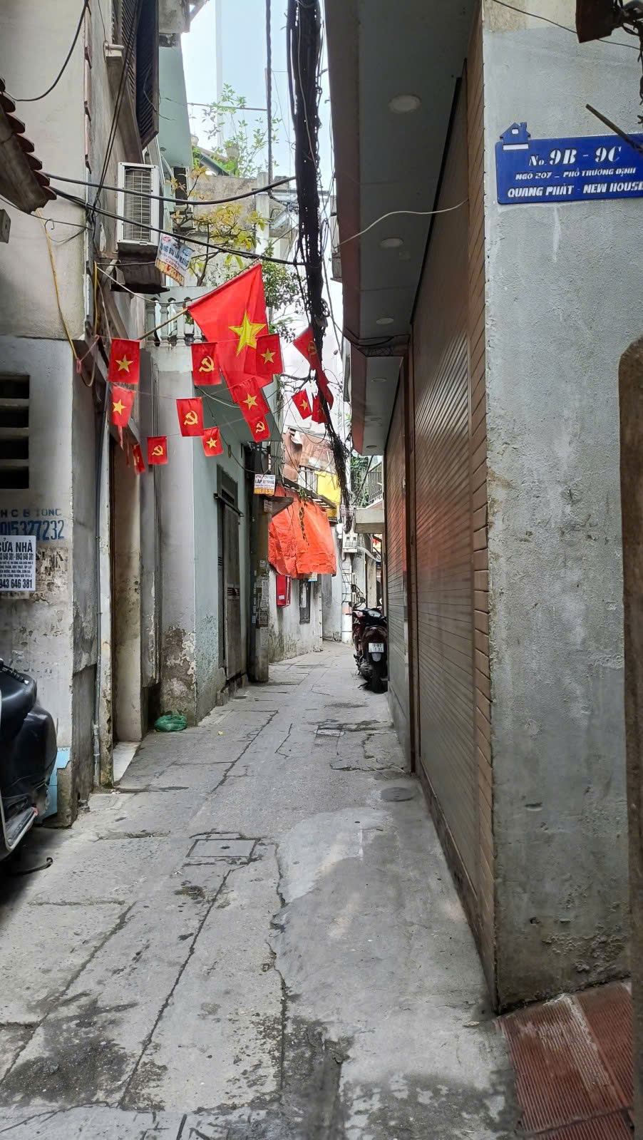 Trương định bán nhà 4 tầng dân xây lô góc ngõ thông 20M ra phố hoàng mai-4