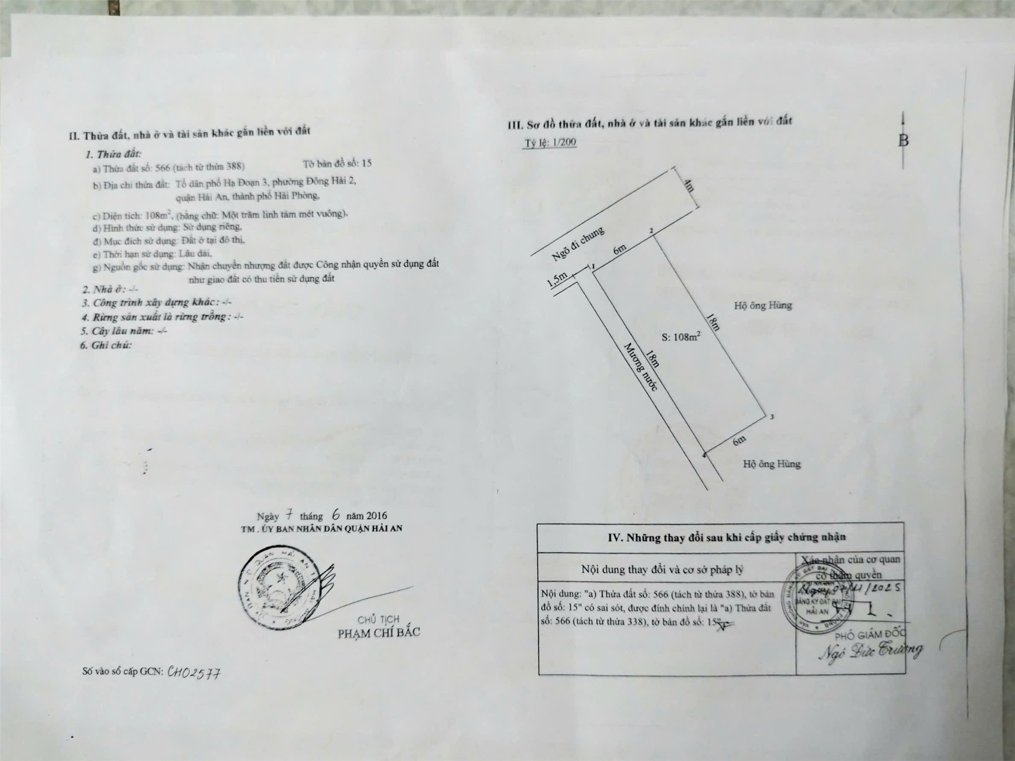 ĐẦU TƯ SINH LỜI - CHÍNH CHỦ CẦN BÁN LÔ ĐẤT Đường Đông Hải, Hạ Đoạn 3, P.Đông Hải 2, Q.Hải an, TP.Hải phòng.