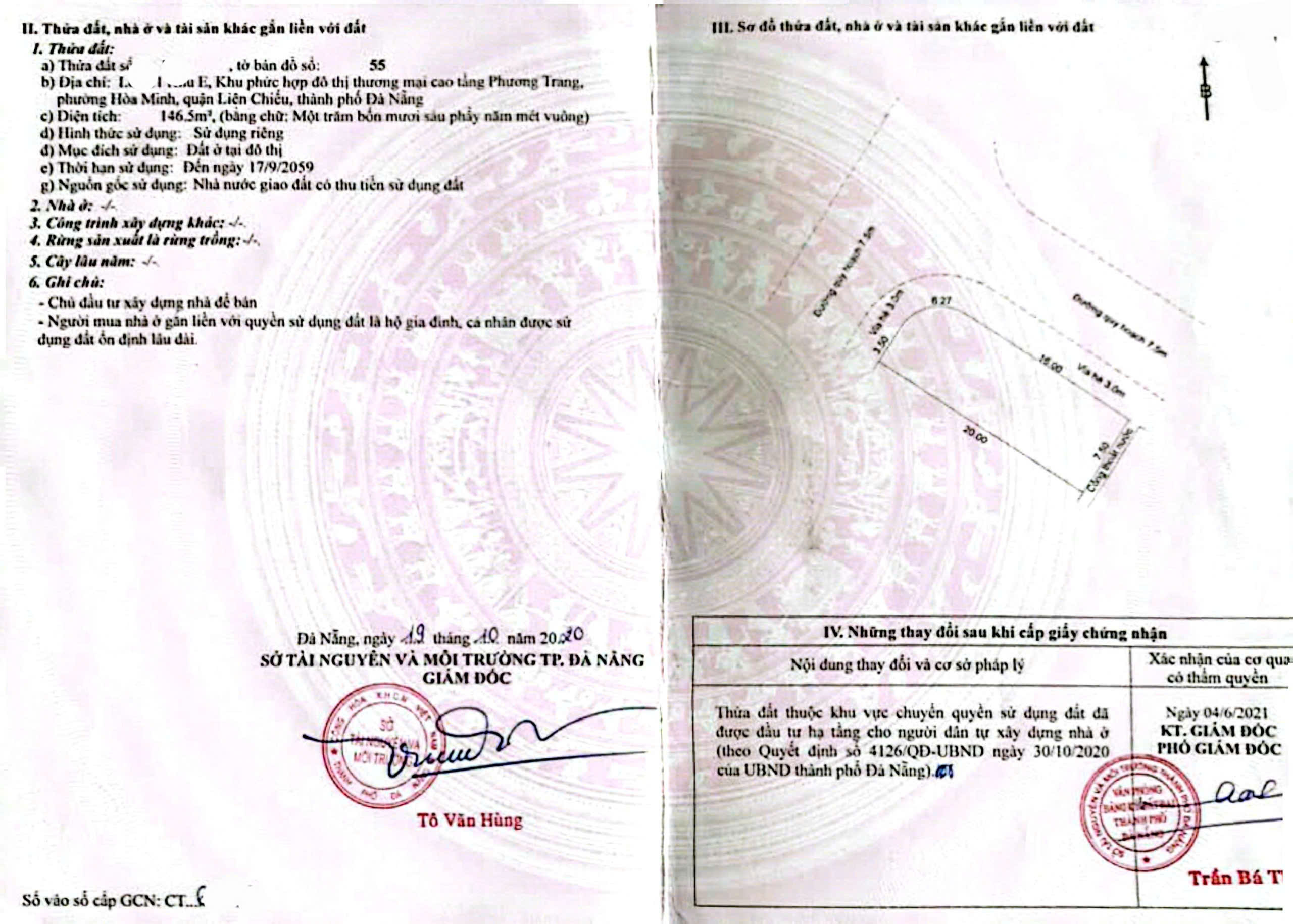 Bán đất GÓC 2 MT đường Hòa Phú 29 & Hòa Phú 25 - Khu E Kim Long