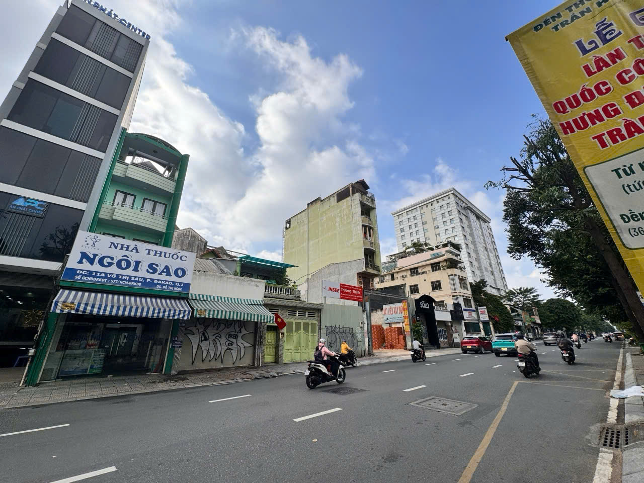 BÁN SIÊU PHẨM MẶT TIỀN KD Đ.VÕ THỊ SÁU, QUẬN 1 - NGANG ĐẸP 4M NỞ HẬU VUÔNG 7M * 20M FULL THỔ CƯ * LH GIANG GIANG: 093.86.76.685