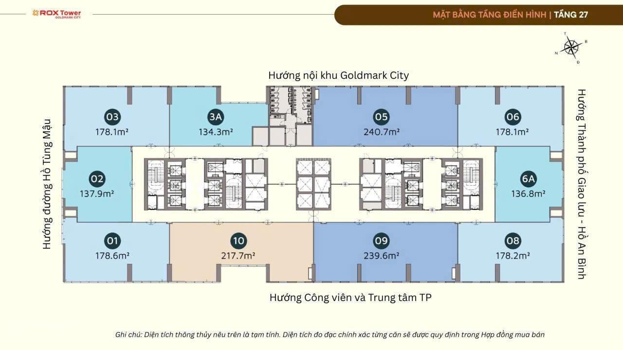 Cho thuê văn phòng ROX Tower Goldmark Tầng 21 căn 03A  Hồ Tùng Mậu-4