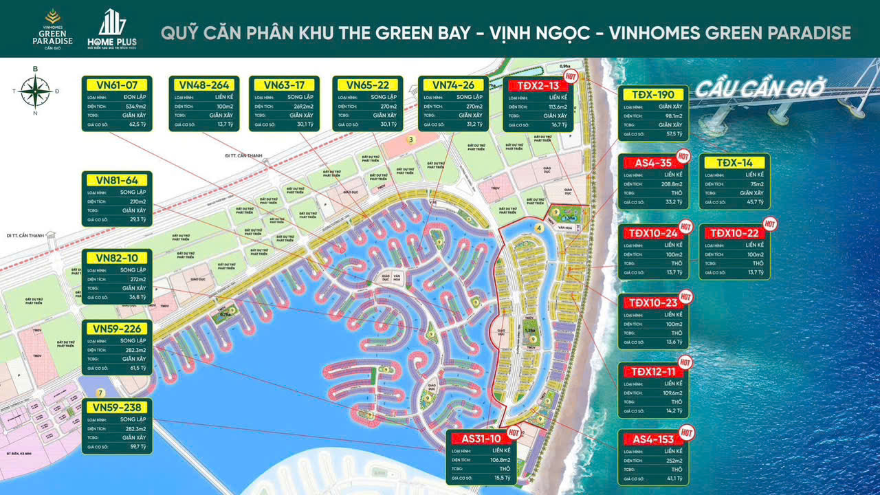 🌊 SIÊU HOT MỞ BÁN LẠI CĂN LIỀN KỀ ĐẸP HIẾM TẠI VINHOMES GREEN PARADISE 🌴