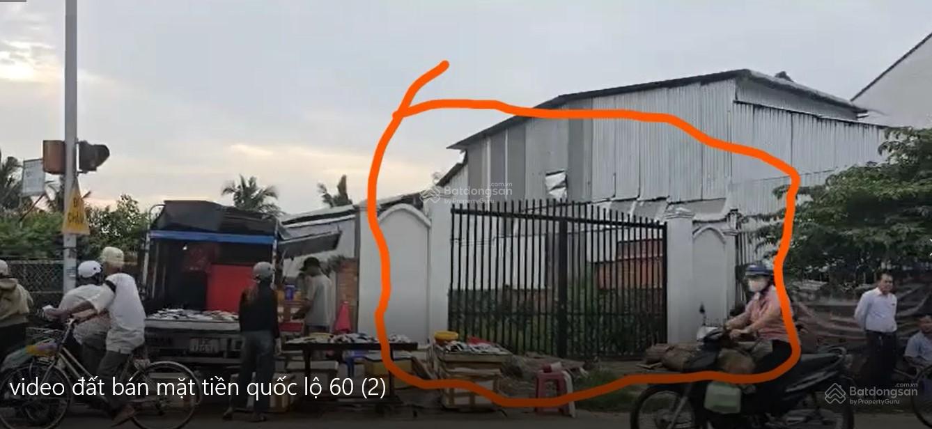 CHÍNH CHỦ BÁN 407,4m2 ĐẤT SẴN SỔ MẶT TIỀN QUỐC LỘ 60-PHƯỜNG 7