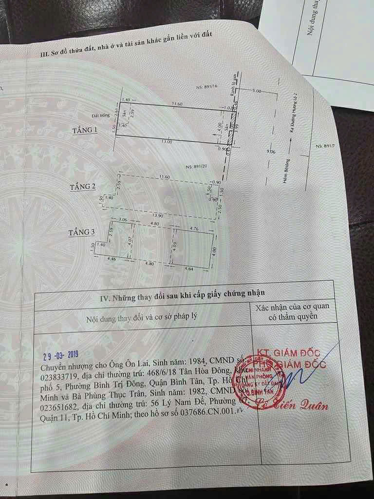 CHÍNH CHỦ BÁN NHÀ HẺM 891/18 HƯƠNG LỘ 2 – PHƯỜNG BÌNH TRỊ ĐÔNG A, QUẬN BÌNH TÂN, TP.HCM