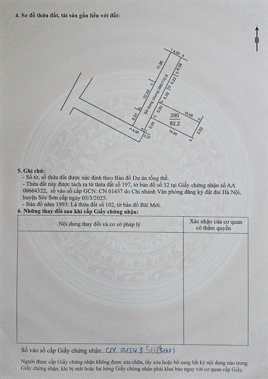 Chủ thở oxy bán cắt lỗ lô đất 82,2m2 full thổ cư đường 4m ô tô vào đất tại Sơn Đoài- Tân Minh- Sóc Sơn- Hà Nội-3