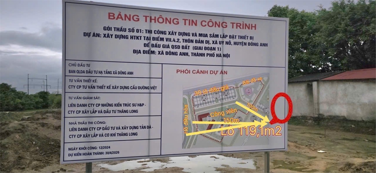 ĐẤT ĐẸP - GIÁ TỐT - CHÍNH CHỦ CẦN BÁN LÔ ĐẤT Trung Tâm ĐÔNG ANH SÁT ĐẤU GIÁ CUNG VĂN HÓA-3