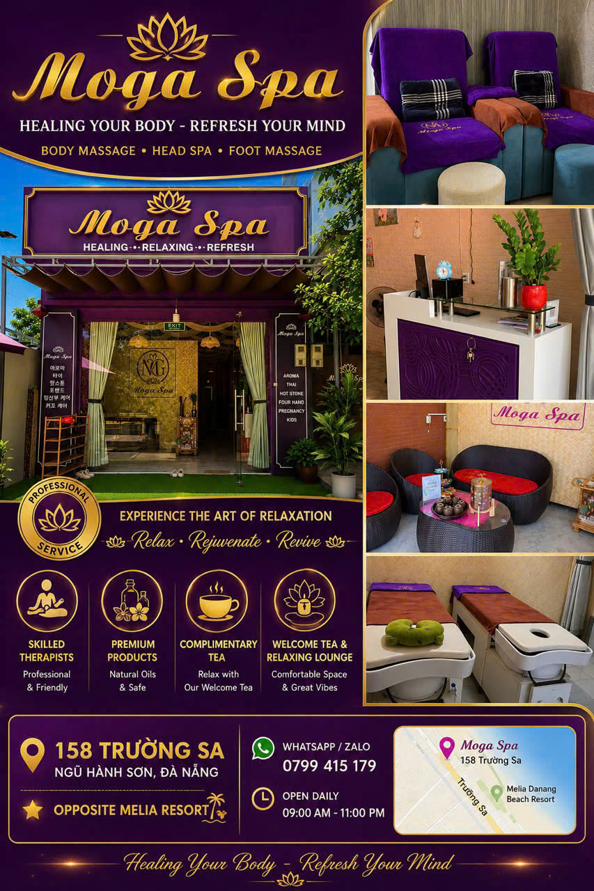 SIÊU HÓT - CHÍNH CHỦ SANG NHƯỢNG SPA TẠI NGŨ HÀNH SƠN, ĐÀ NẴNG – GIÁ 100 TRIỆU