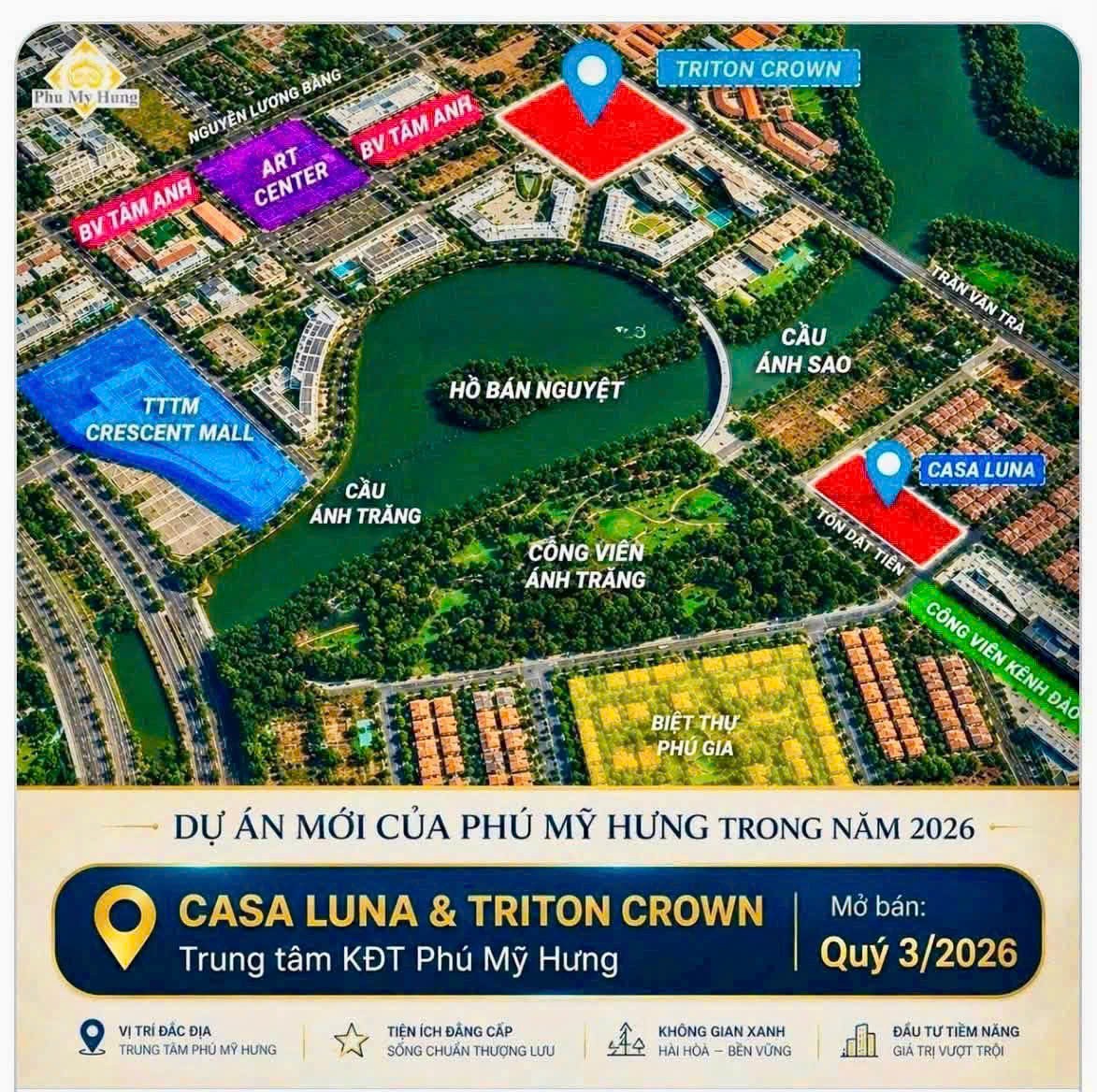 MỞ BÁN CASA LUNA PHÚ MỸ HƯNG – CHỈ 49 DI SẢN DÀNH CHO GIỚI TINH HOA - GỬI THÔNG TIN MẶT BẰNG 0901323786