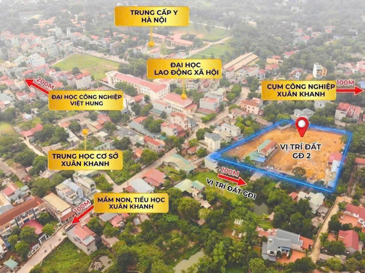 Bán gấp đất phân lô giá rẻ Hữu Nghị 50m, mặt tiền 4.5m, 1.65 tỷ Sơn Tây, Hà Nội.-1