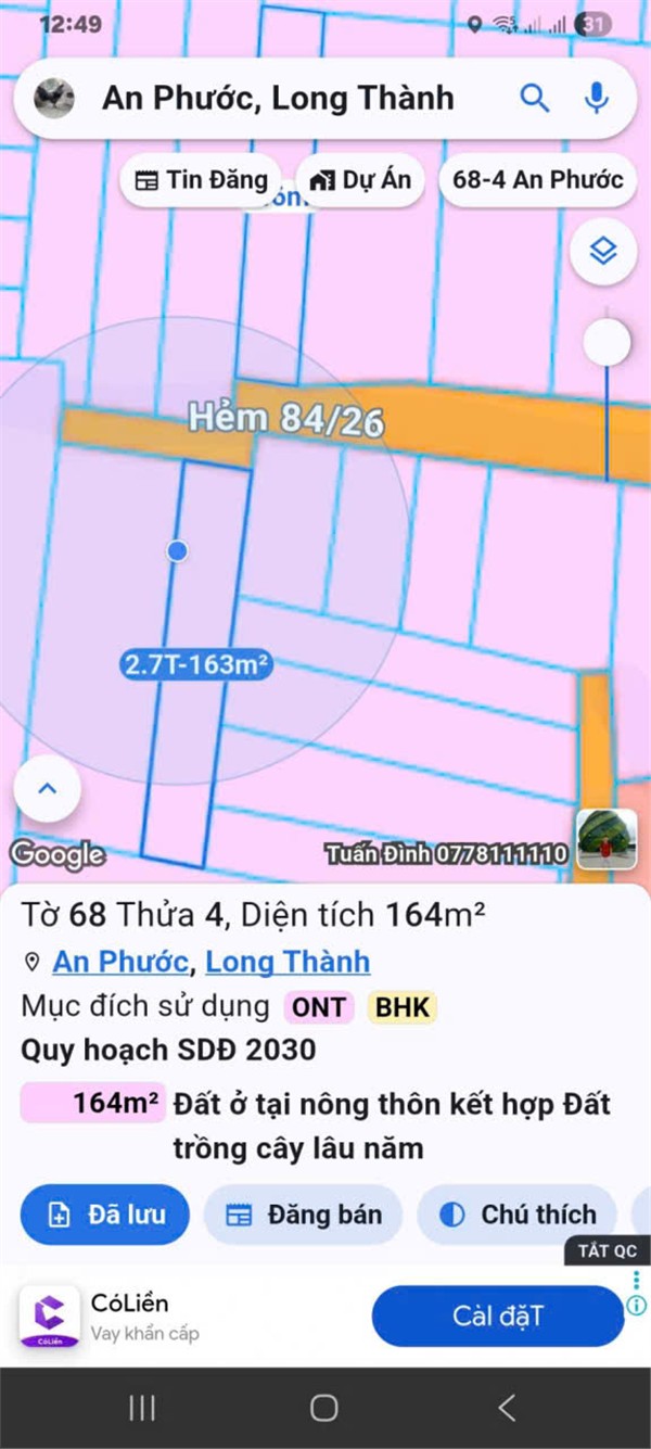ĐẦU TƯ SINH LỜI - Chính Chủ Bán Lô Đất Xã An Phước, Long Thành, Đồng Nai-1