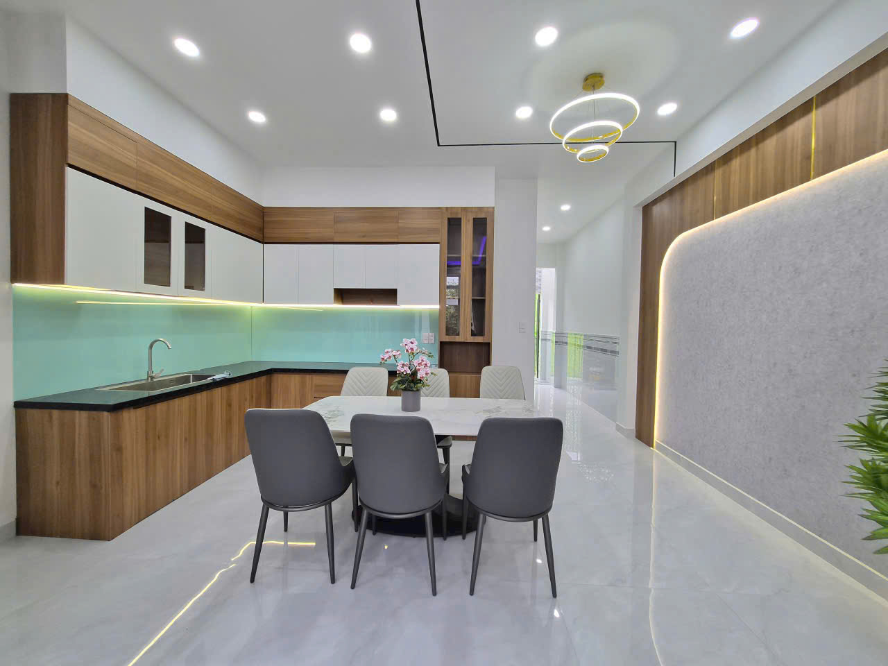 BÁN NHÀ MỚI 100%, 106M2, 1 TRỆT 1 LẦU, 3 PN + NỘI THẤT, SẴN SỔ TẠI ĐỨC HÒA, LONG AN-3