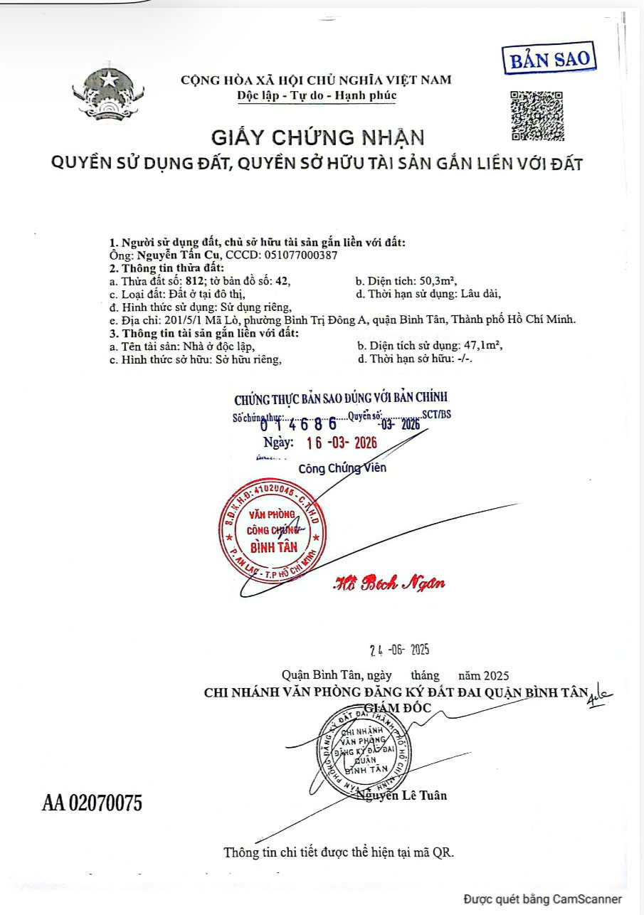 CHÍNH CHỦ BÁN NHÀ 1 TRỆT 3 LẦU – BÌNH TRỊ ĐÔNG A, BÌNH TÂN – GIÁ CHỈ 6,8 TỶ-4