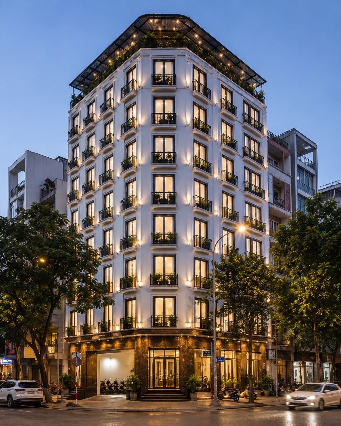 BÁN TÒA APARTMENT HOÀNG QUỐC VIỆT - CẦU GIẤY - LÔ GÓC - 76 PHÒNG FULL NỘI THẤT - DT 400 TRIỆU/THÁNG - 190M² - 9 TẦNG - MT 8M - 71 TỶ
