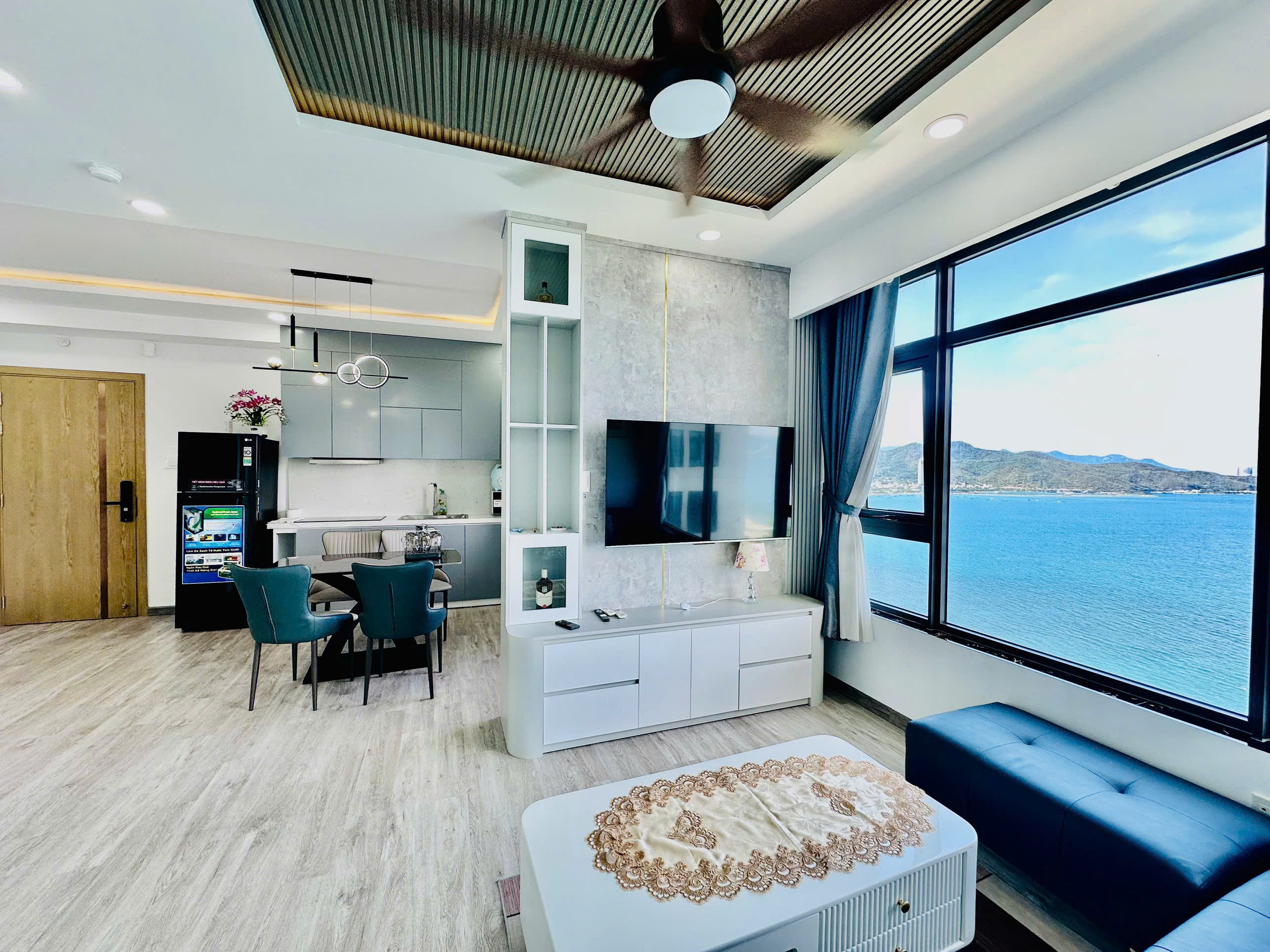 NGHỈ DƯỠNG NHA TRANG, CĂN HỘ 2 PHÒNG NGỦ VIEW BIỂN GẦN HÒN CHỒNG, GIÁ 1,2 - 1,4 TRIỆU/ĐÊM-4