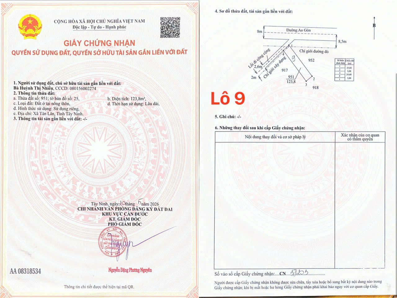 MỞ BÁN 10 LÔ ĐẤT AO GÒN, XÃ TÂN LÂN - TỈNH TÂY NINH - SỔ RIÊNG TỪNG LÔ-3
