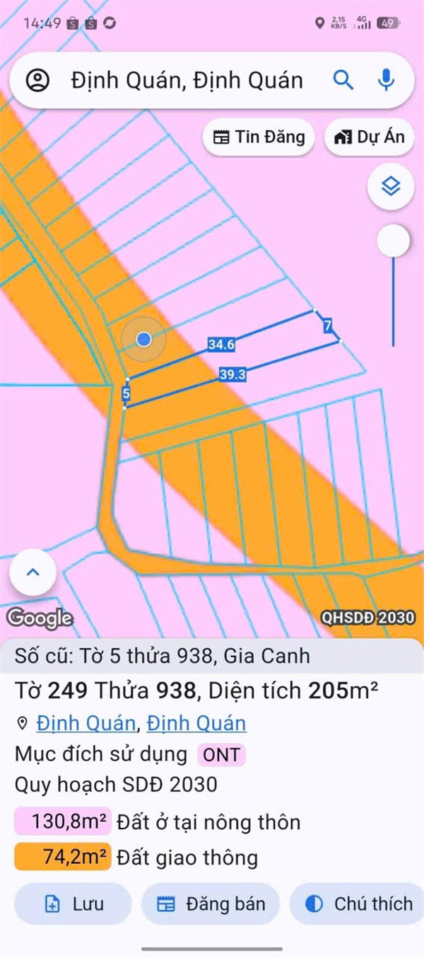 CƠ HỘI ĐẦU TƯ SINH LỜI - Chính Chủ Bán 3 Nền Đất full Thổ Cư Tại Xã Gia Canh, Định Quán, Đồng Nai-3