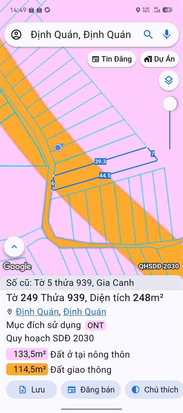 CƠ HỘI ĐẦU TƯ SINH LỜI - Chính Chủ Bán 3 Nền Đất full Thổ Cư Tại Xã Gia Canh, Định Quán, Đồng Nai-4