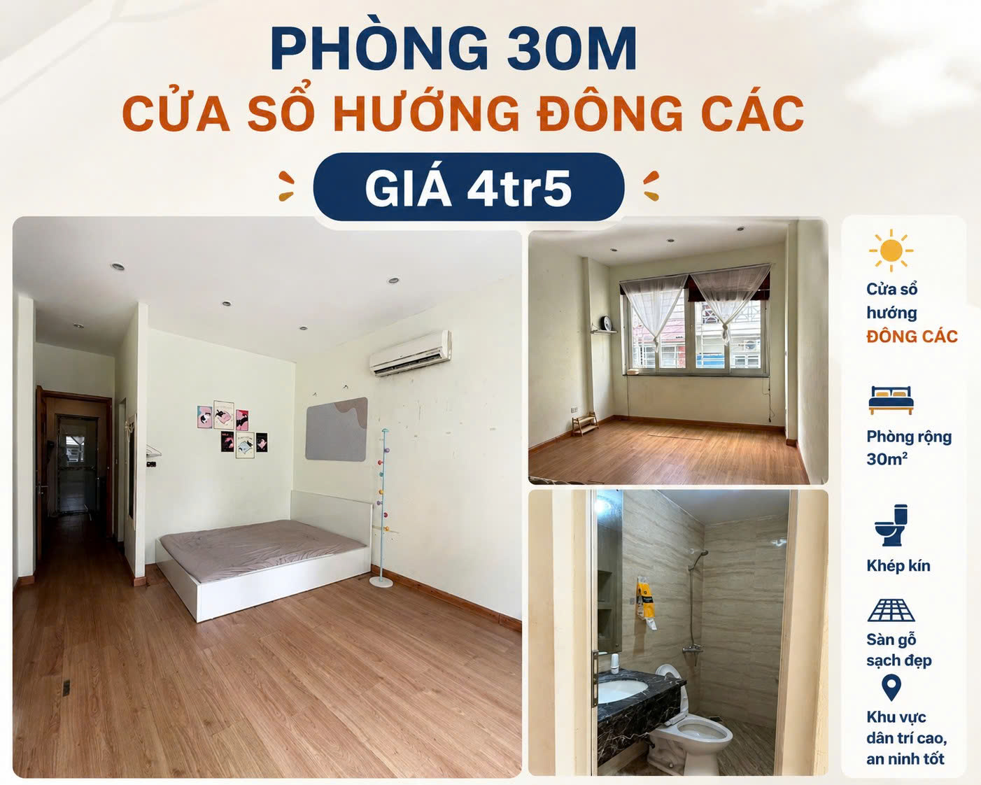 CHO THUÊ PHÒNG KHÉP KÍN – PHỐ ĐÔNG CÁC, ĐỐNG ĐA, HÀ NỘI