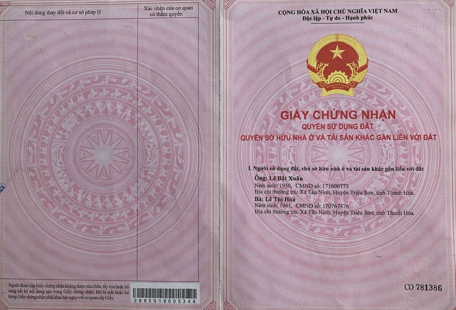 BÁN 380,6MV ĐẤT MT ĐƯỜNG SỐ 8 P.LONG ĐIỀN BÀ RỊA-VŨNG TÀU, TP.HCM 9.3TỶ LH:0918656770