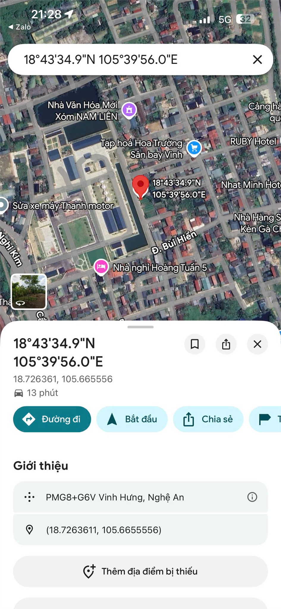 ĐẤT ĐẸP – GIÁ ĐẦU TƯ  – CHÍNH CHỦ CẦN BÁN LÔ ĐẤT TẠI X. Nghi Kim, TP. Vinh, T. Nghệ An