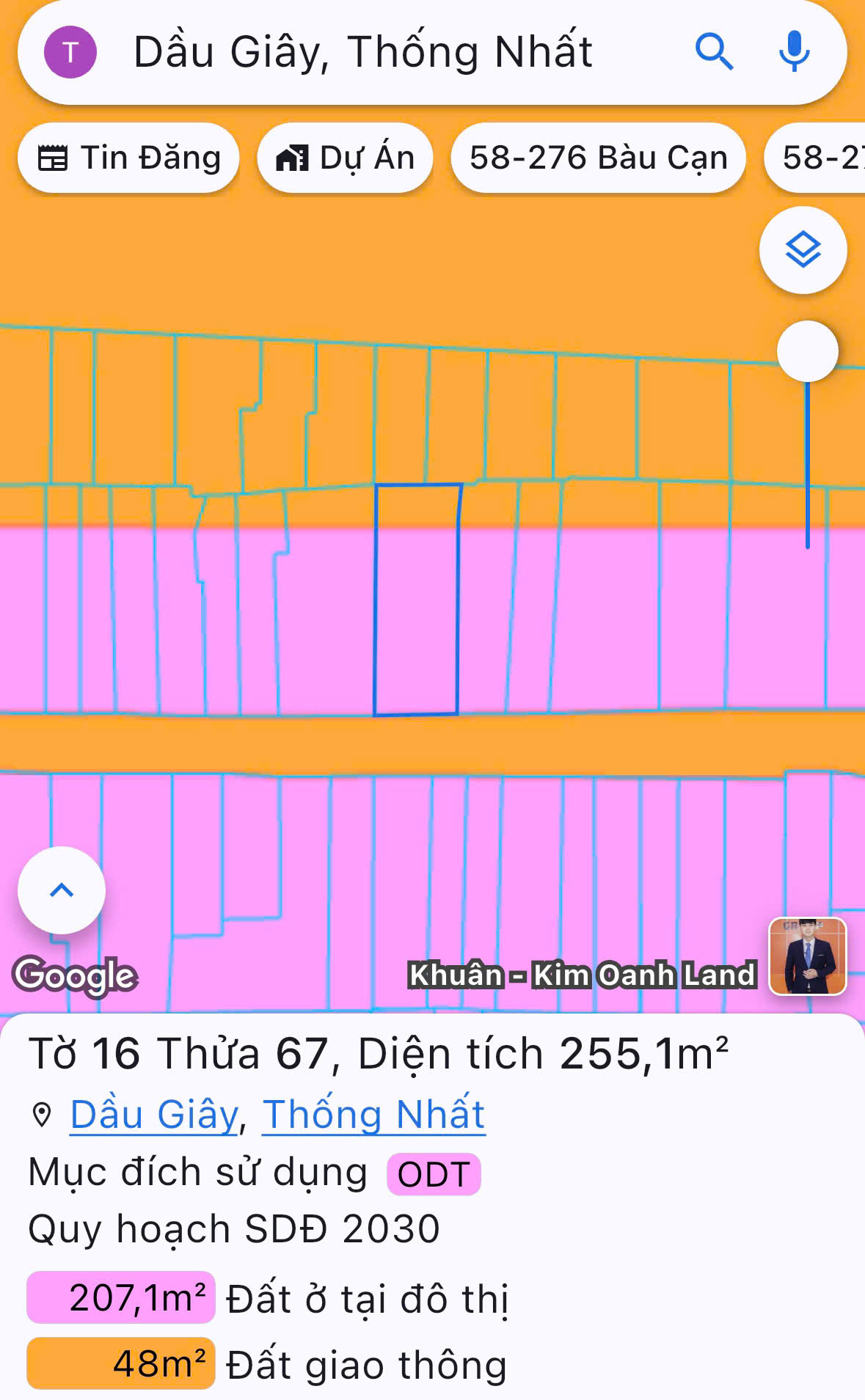 CHÍNH CHỦ CẦN BÁN ĐẤT TẠI PHƯỜNG DẦU GIÂY – TP. ĐỒNG NAI