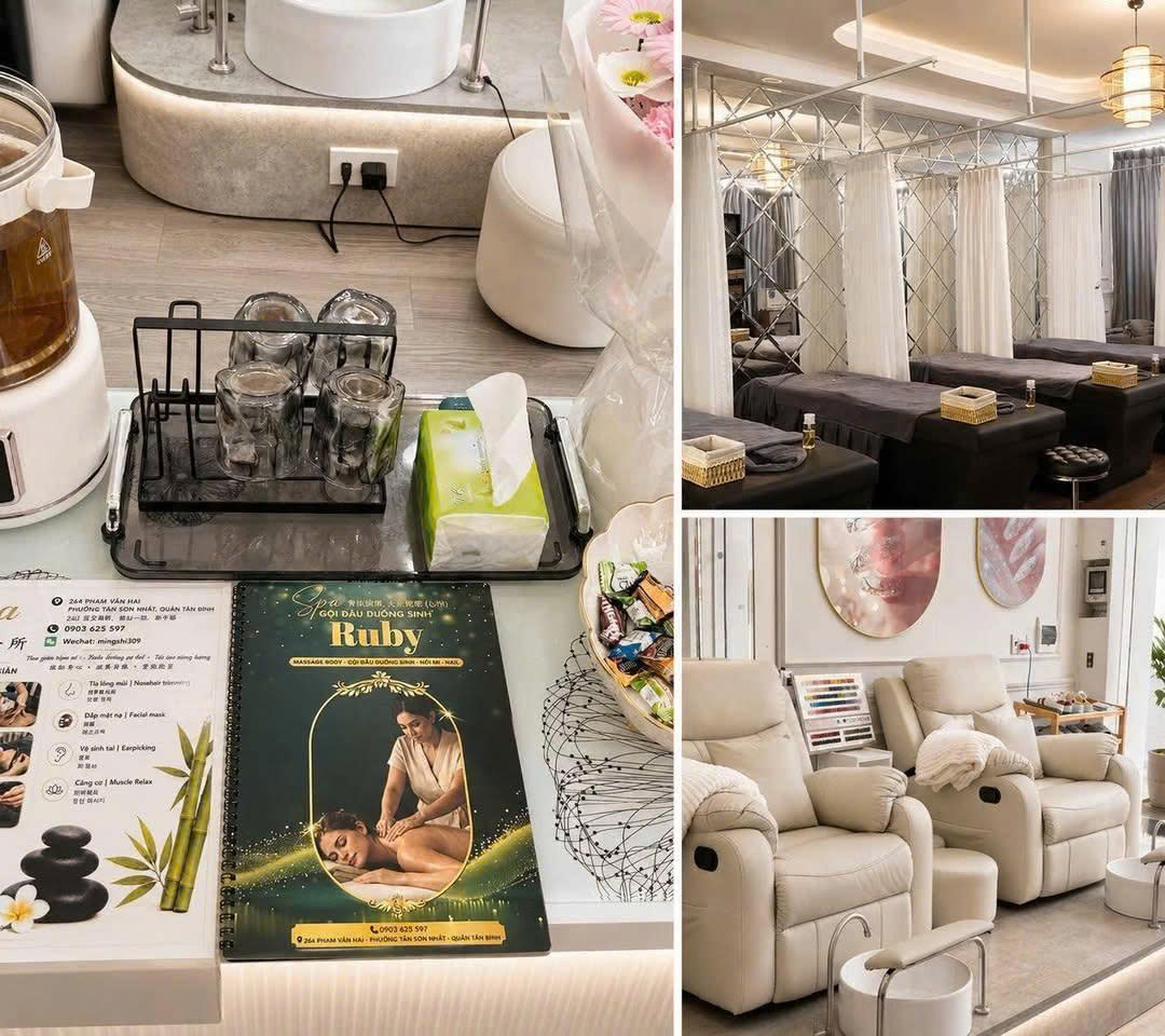 SANG NHƯỢNG SPA RUBY – MẶT TIỀN ĐẸP, CHỈ VIỆC VÀO KINH DOANH  Do chuyển địa điểm về Quận 1 Địa chỉ: 264 Phạm Văn Hai, phường Tân Sơn Nhất
