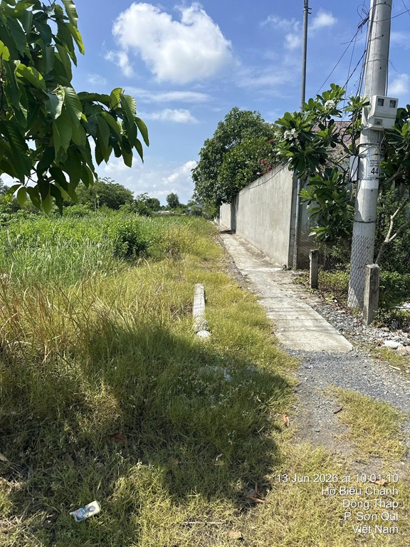 CƠ HỘI ĐẦU TƯ SINH LỜI - CHÍNH CHỦ BÁN QUỸ ĐẤT MẶT TIỀN ĐƯỜNG HỒ BIỂU CHÁNH - P. Sơn Quy, Đồng Tháp