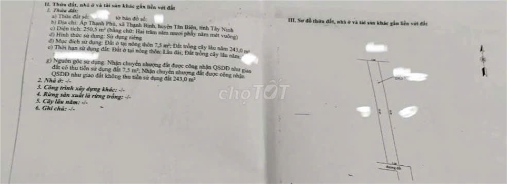 ĐẤT ĐẸP- GIÁ TỐT BÁN NHANH LÔ ĐẤT ĐẦU TƯ LÀ SINH LỜI TẠI huyện Tân Biên, tỉnh Tây Ninh