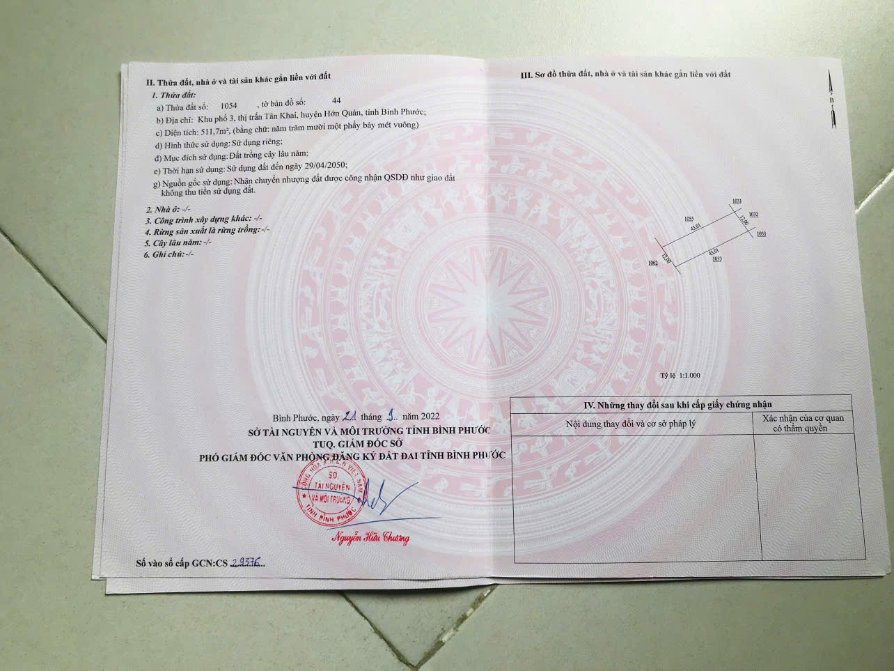 CHÍNH CHỦ CẦN TIỀN BÁN LỖ ĐẤT VƯỜN GIÁ TỐT TÂN KHAI ,ĐỒNG NAI