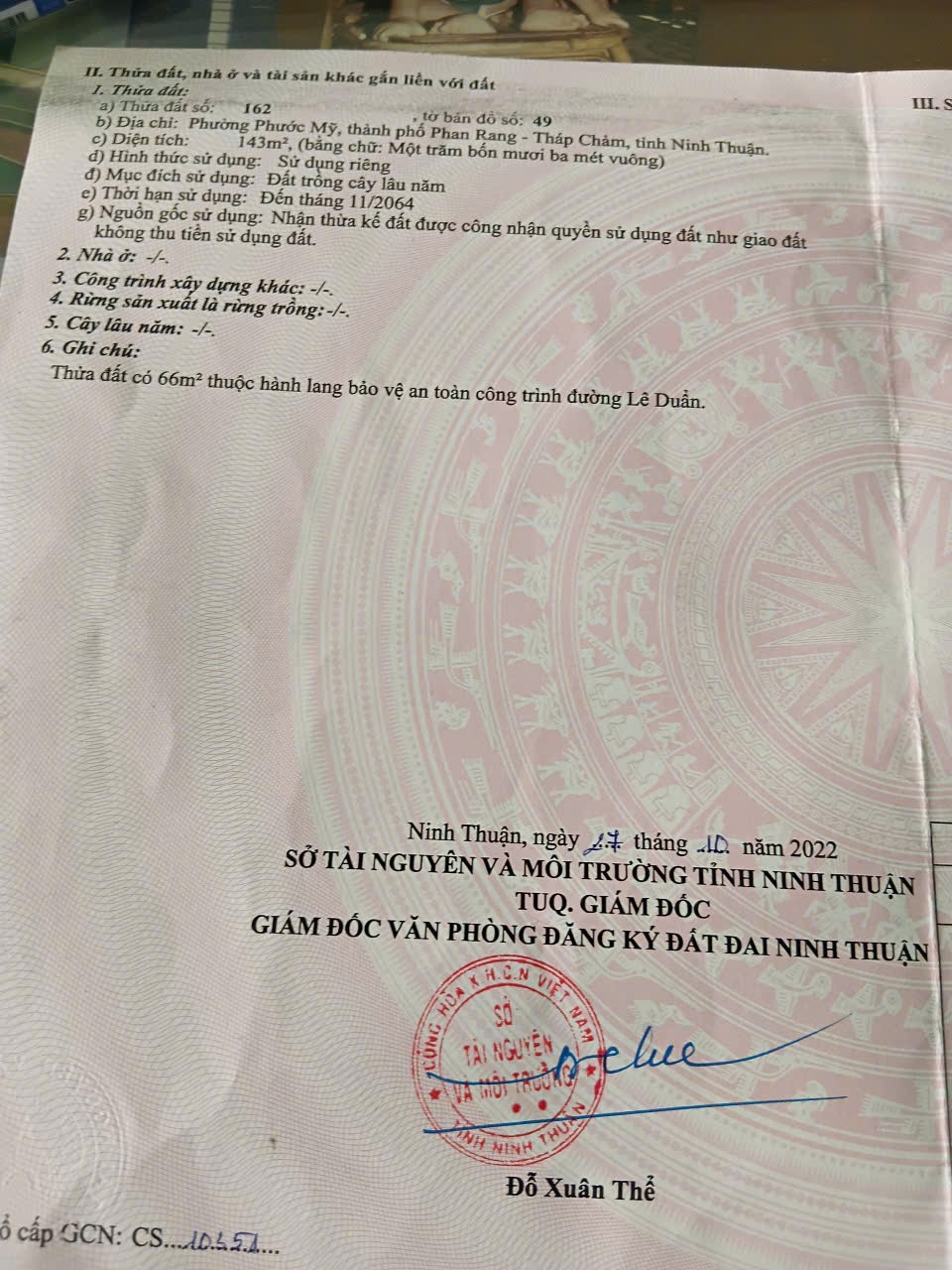 HOT HOT – CHÍNH CHỦ CẦN BÁN NHÀ MẶT TIỀN TẠI P. Phước Mỹ, TP. Phan Rang - Tháp Chàm, T. Ninh Thuận