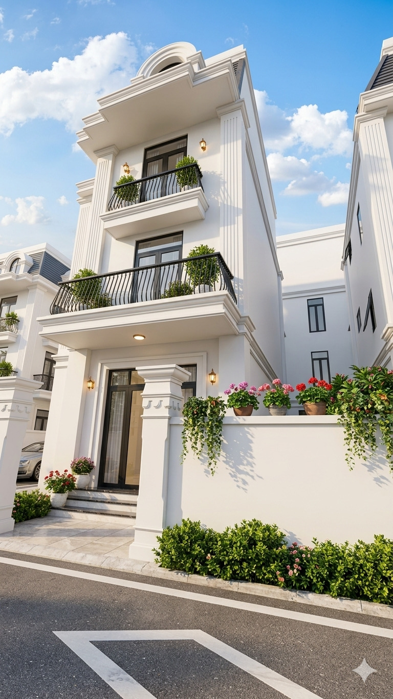 BÁN BIỆT THỰ VIỆT HƯNG 76M2- 3 Tầng Thô- 3 mặt Thoáng- Sát Phố- 13.2 Tỷ-1