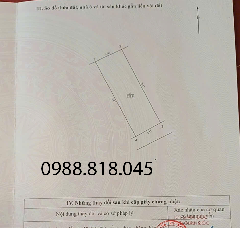 Chính chủ bán đất phân lô ngõ 63 Tư Đình, phường Long Biên, thành phố Hà Nội, 229m2, đường ô tô tránh, miễn TG