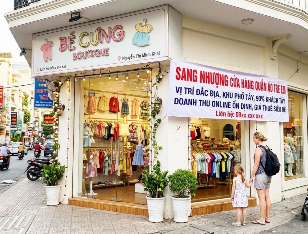 CHÍNH CHỦ SANG NHƯỢNG CỬA HÀNG QUẦN ÁO TRẺ EM – VỊ TRÍ ĐẸP KHU PHỐ TÂY, ĐƯỜNG NGUYỄN THỊ MINH KHAI, NHA TRANG