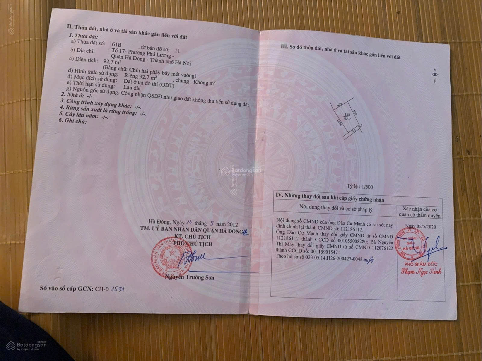 Bán nhà riêng tại Tổ dân phố Bắc Lãm 8, đường Thượng Mạo, Phú Lương, Hà Đông, 115 triệu/m2