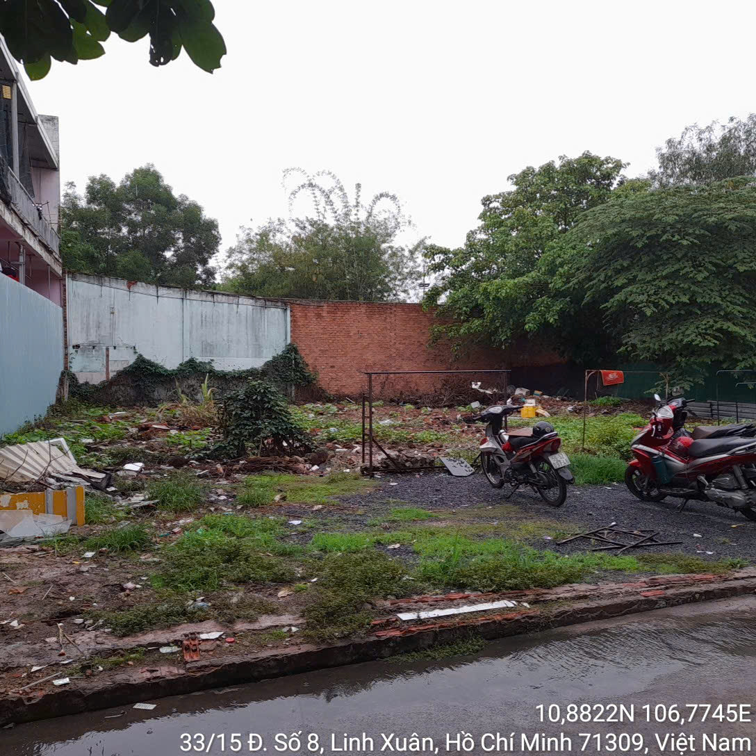 Chính chủ Bán đất hẻm số 33 đường số 8, P. Linh Xuân, Quận Thủ Đức (nay là phường Linh Xuân), HCM, Miễn TG-3