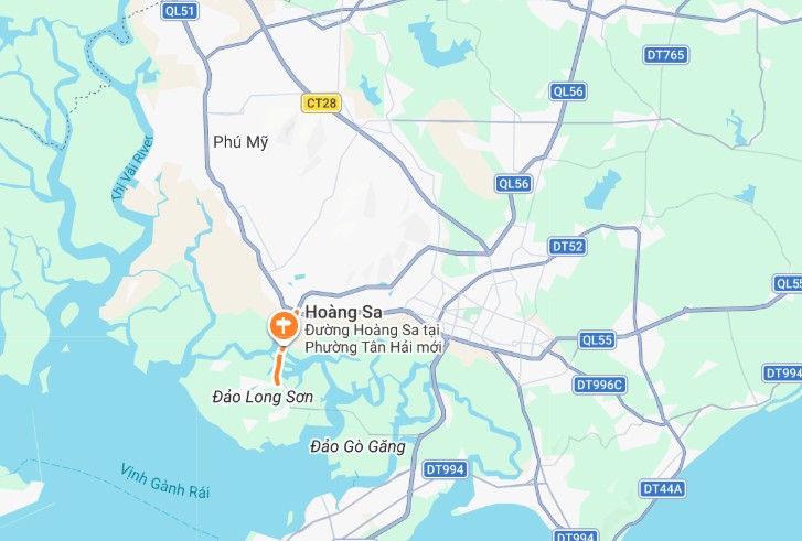 Đất thổ cư mặt tiền Hoàng Sa, P. Tân Hải - Hơn 1.000m², gần ngã ba Long Sơn, giá 25 tỷ - Tiềm năng lớn