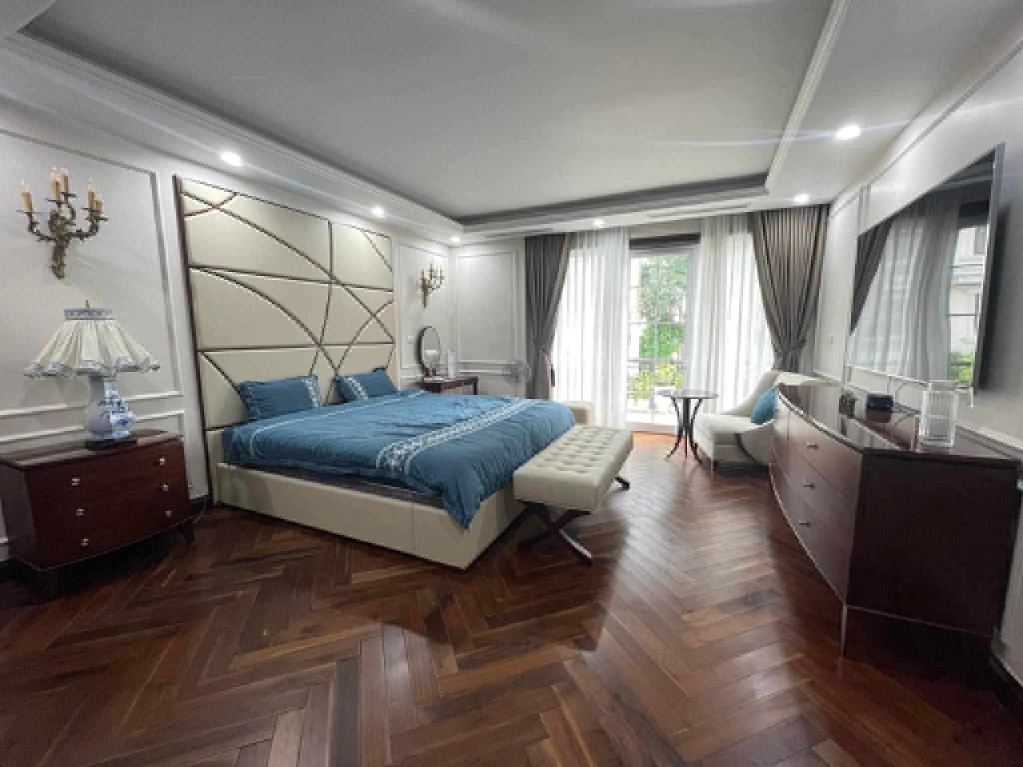 biệt thự sân vườn Long Biên,MT 13m, sát công viên cây xanh, hồ điều hoà, ôtô dừng đỗ ngày đêm-4