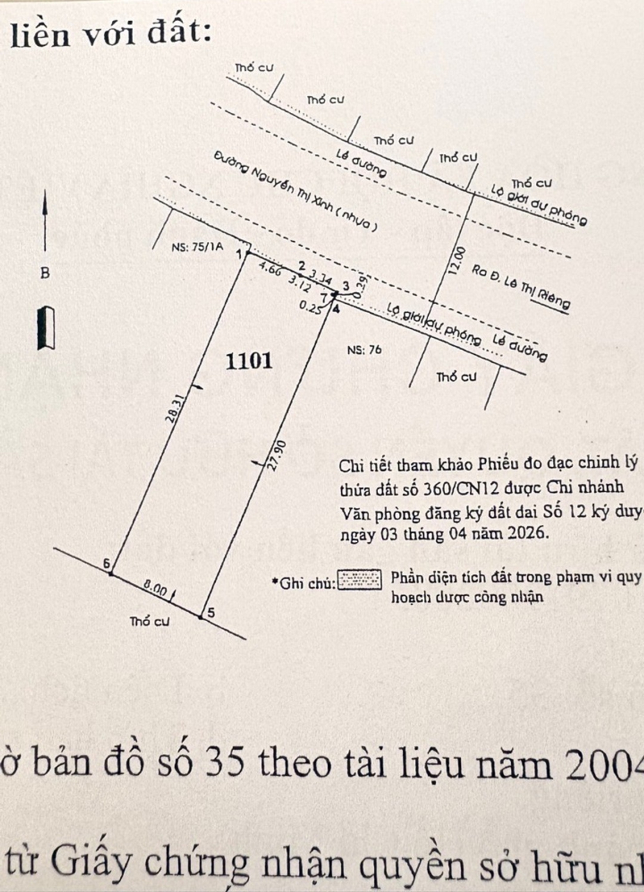 [KH059*] Mặt tiền 8m Nguyễn Thị Xinh, Thới An - Giá rẻ nhất khu vực: 16.x tỷ