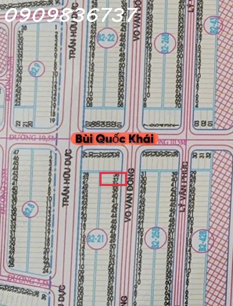Chính chủ cần bán lô đất siêu đẹp Khu B2.21, Võ Văn Đồng, Ngũ Hành Sơn, DT 98.5 m2