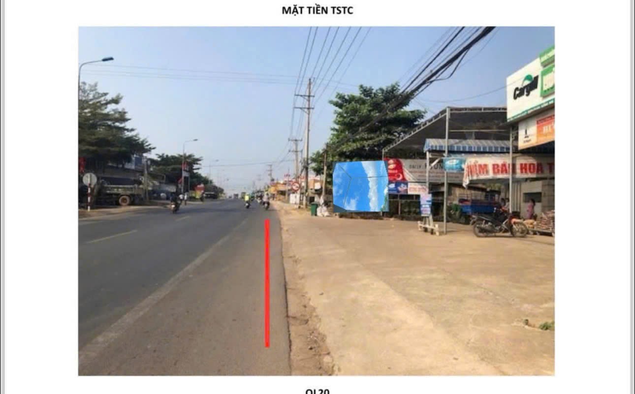 BÁN LÔ ĐẤT 3152.8M2 (25MX135M) MẶT TIỀN QUỐC LỘ 20 XÃ ĐỊNH QUÁN, TP ĐỒNG NAI ĐỐI DIỆN BÁCH HÓA XANH