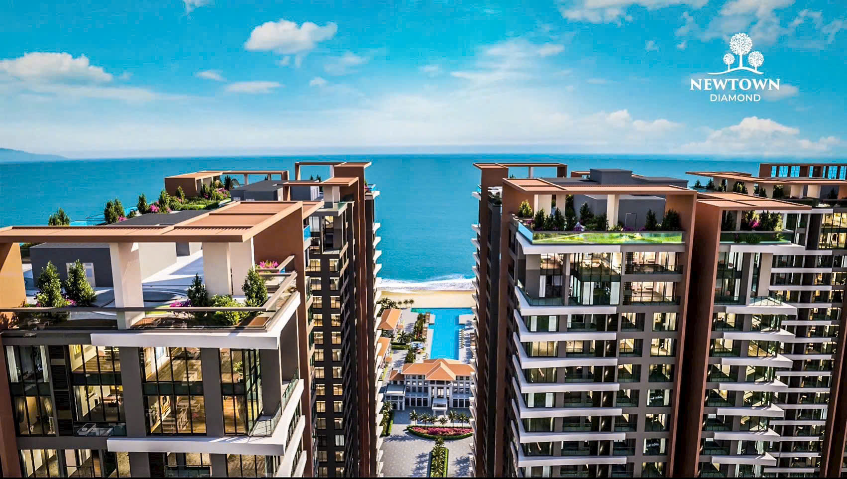 BÁN CĂN HỘ 3 PHÒNG NGỦ VIEW TRỰC DIỆN BIỂN ĐÀ NẴNG – NEWTOWN DIAMOND 5 SAO – GIÁ CHỈ TỪ 7,48 TỶ