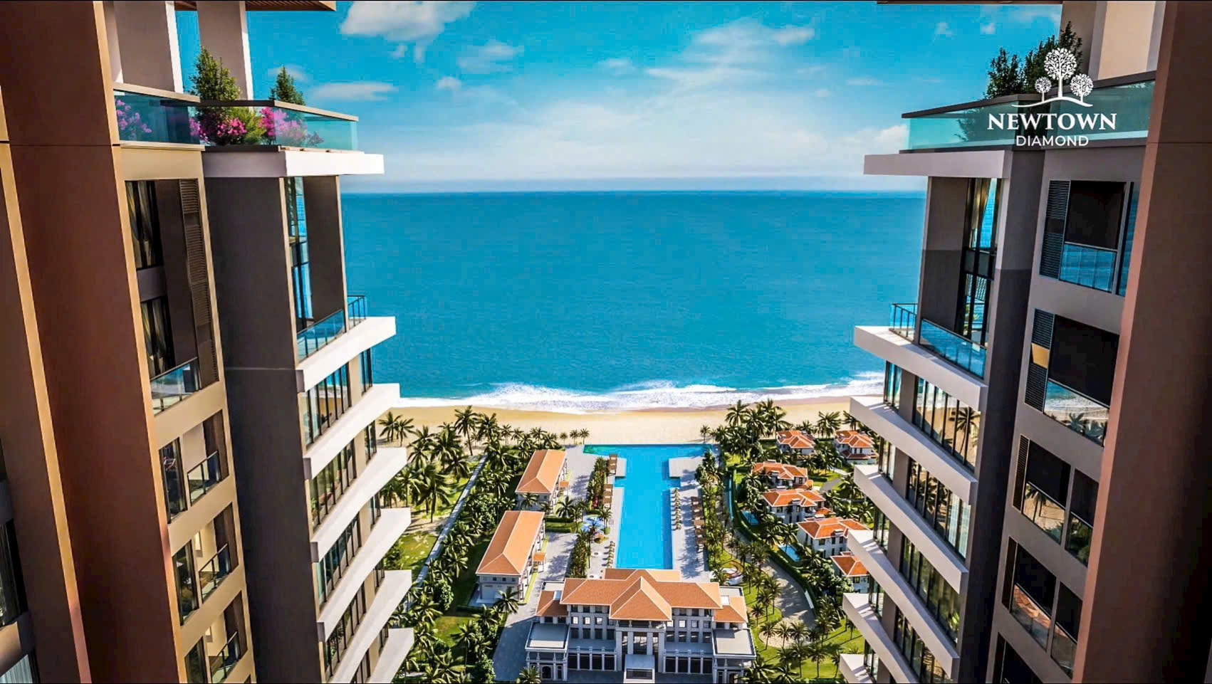 BÁN CĂN HỘ 3 PHÒNG NGỦ VIEW TRỰC DIỆN BIỂN ĐÀ NẴNG – NEWTOWN DIAMOND 5 SAO – GIÁ CHỈ TỪ 7,48 TỶ