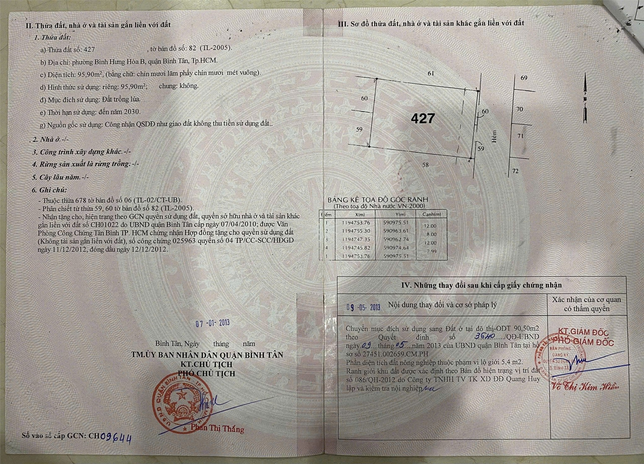 CHÍNH CHỦ CẦN BÁN ĐẤT VỊ TRÍ ĐẸP  TẶNG KÈM NHÀ 2 TẦNG Phường Bình Hưng Hòa B, Bình Tân, HCM-3
