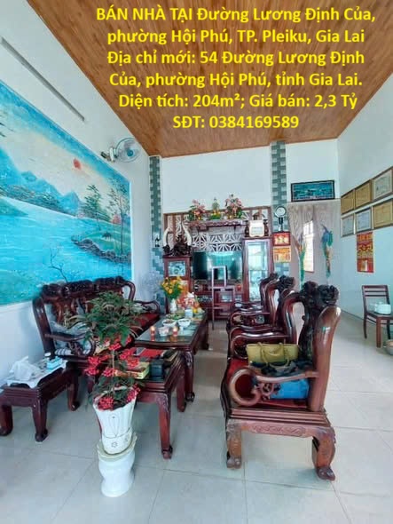 HOT HOT – CHÍNH CHỦ CẦN BÁN NHÀ TẠI Đường Lương Định Của, phường Hội Phú, TP. Pleiku, Gia Lai