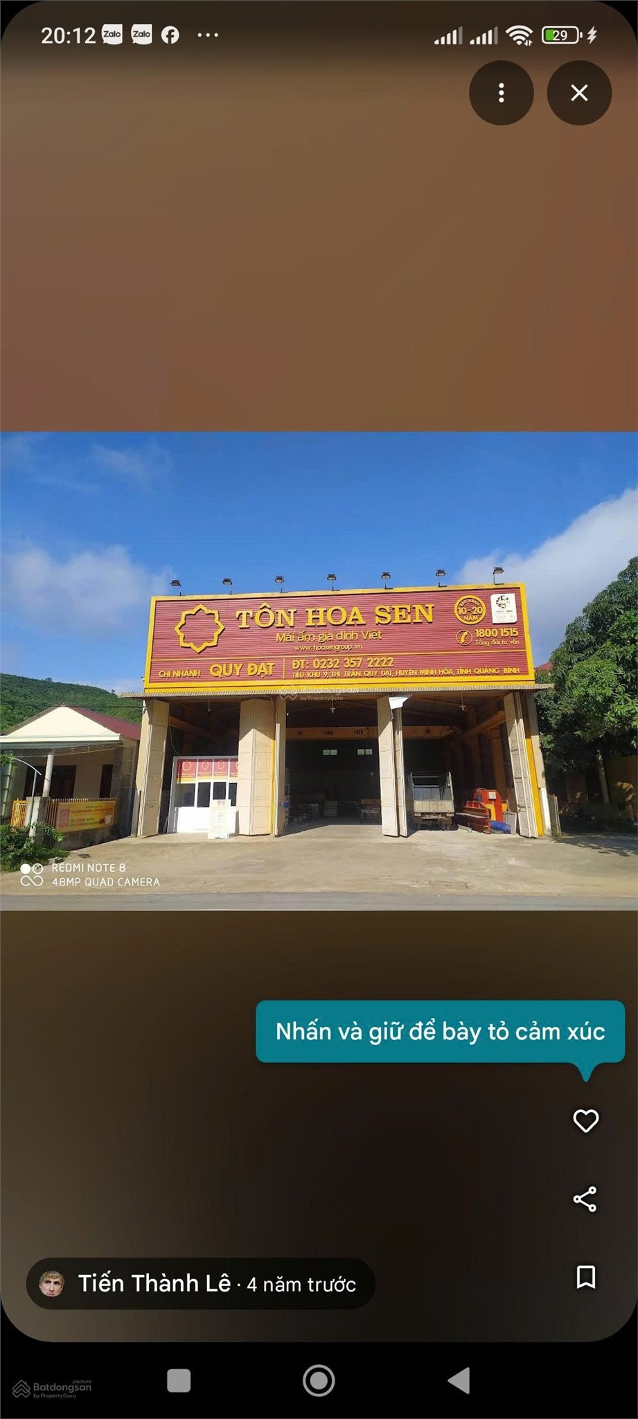CHÍNH CHỦ CẦN BÁN ĐẤT MẶT TIỀN QUỐC LỘ 12A -VỊ TRÍ KINH DOANH ĐẸP Tại Quy Đạt, Minh Hóa, Quảng Bình
