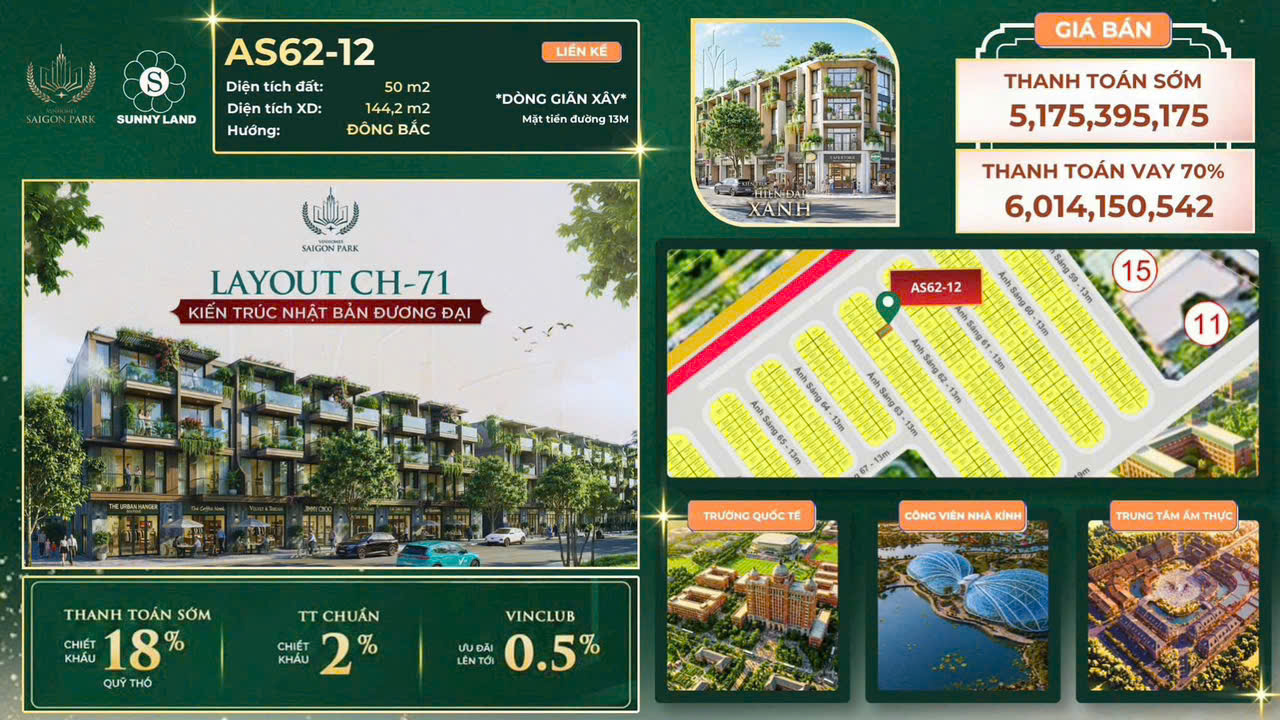 Siêu Chính Sách Vừa ra : Chưa từng xảy ra trước đây tại dự án Vinhomes sài gòn park Hóc Môn