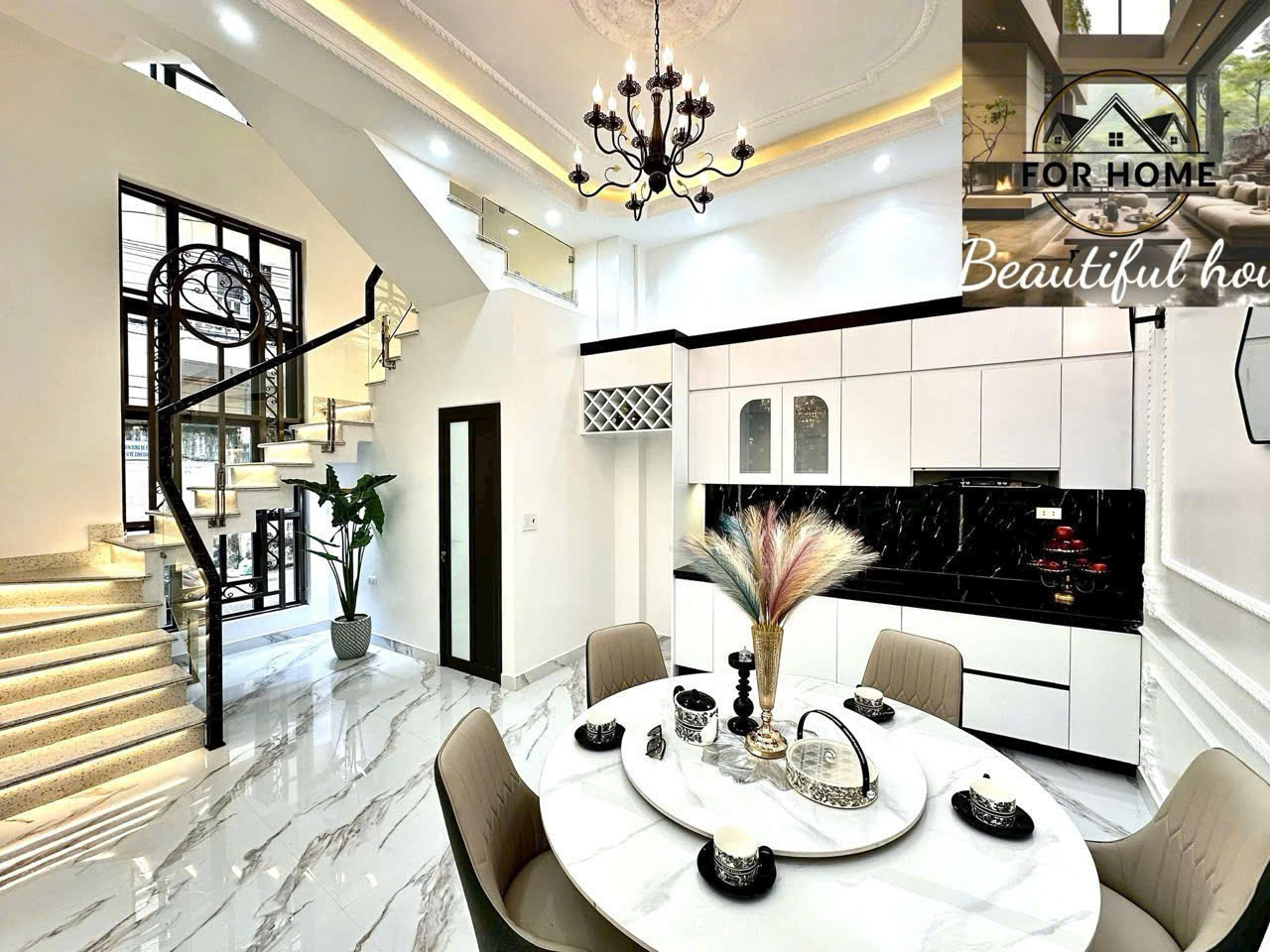BÁN NHÀ 4 TẦNG ĐƯỜNG ĐÀ NẴNG, NGÔ QUYỀN, HẢI PHÒNG  TÂN CỔ ĐIỂN, FULL NỘI THẤT-3