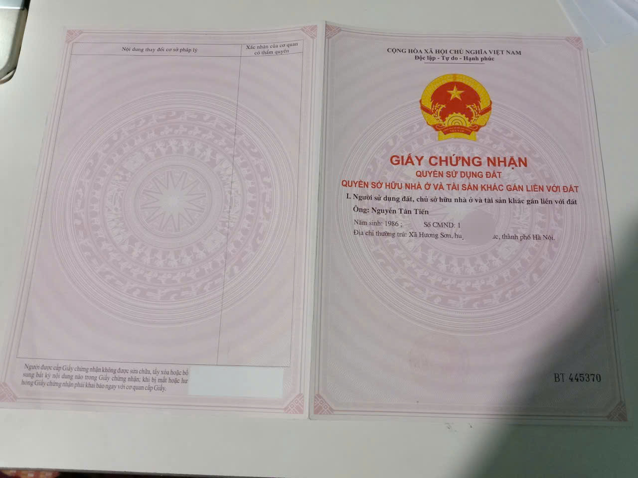 CHÍNH CHỦ BÁN NHANH ĐẤT có sẵn nhà cấp 4 vị trí đắc địa mặt đường tỉnh lộ 419 Tam Chúc chùa Hương